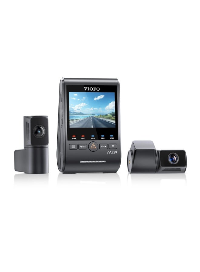 Viofo A329T 3 Channel 4K Dash Cam for Cars – Sony STARVIS 2, Night Vision Car Camera, Front, Telephoto & Rear Recorder, GPS, Wi-Fi 6, Parking Mode Dash Camera - Image 3